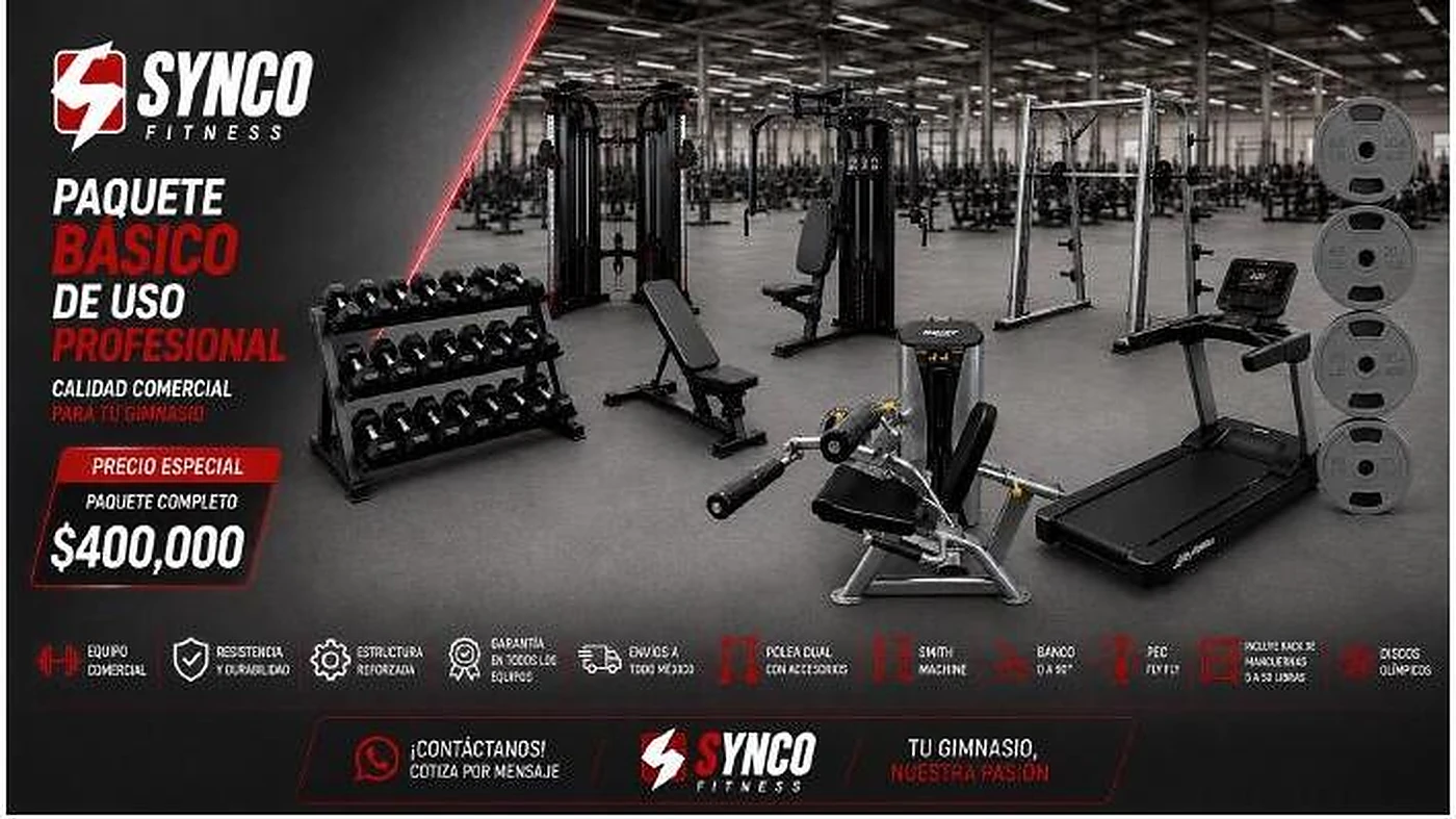 Paquete básico plus de SYNCO FITNESS