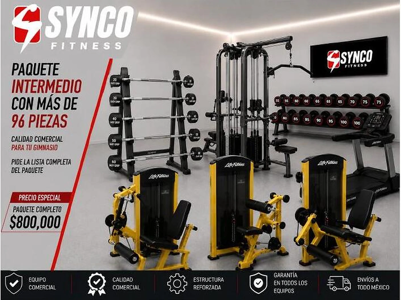 Paquete intermedio de SYNCO FITNESS